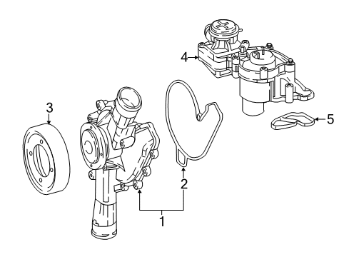 2017 Mercedes-Benz G65 AMG Water Pump Diagram