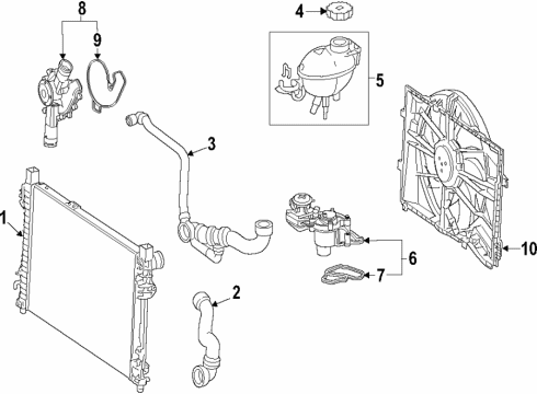 2019 Mercedes-Benz S65 AMG Cooling Fan Diagram