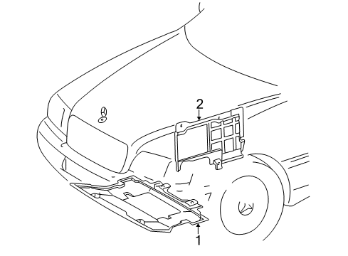 1998 Mercedes-Benz C280 Splash Shields