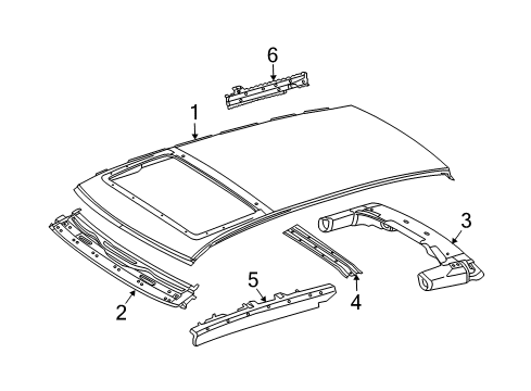 2007 Mercedes-Benz E350 Roof & Components