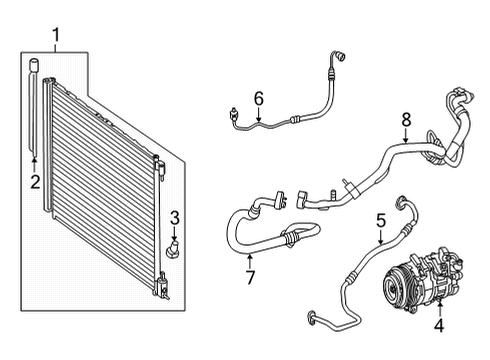2023 Mercedes-Benz C300 A/C Compressor Diagram