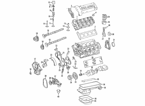 1995 Mercedes-Benz E420 Powertrain Control Diagram