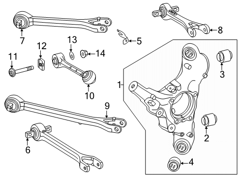 2024 Mercedes-Benz AMG GT 55 Rear Suspension Components