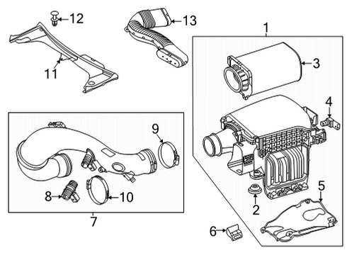 2020 Mercedes-Benz GLC350e Filter Element Diagram for 274-094-01-04
