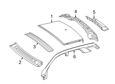 2014 Mercedes-Benz GL550 Roof & Components