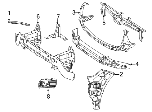 2025 Mercedes-Benz GLE450 Bumper & Components - Front Diagram