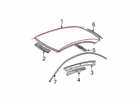 2004 Mercedes-Benz S500 Roof & Components