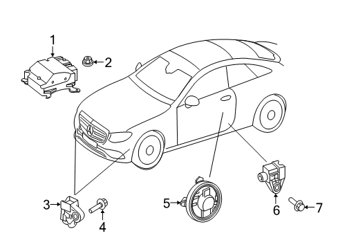 2020 Mercedes-Benz E53 AMG Supplemental Restraint System Diagram 3