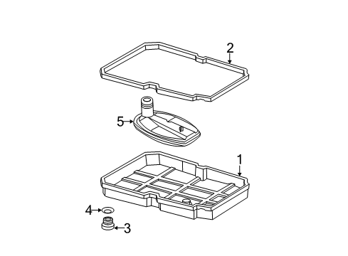 2015 Mercedes-Benz CLS550 Filter Diagram for 725-270-88-04