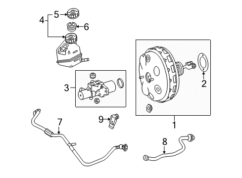 2010 Mercedes-Benz E550 Hydraulic System - Brakes Diagram 2