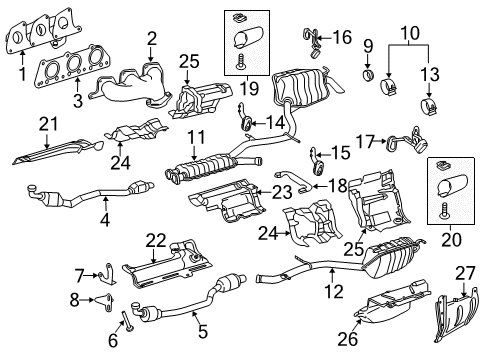 2014 Mercedes-Benz C350 Exhaust Manifold Diagram