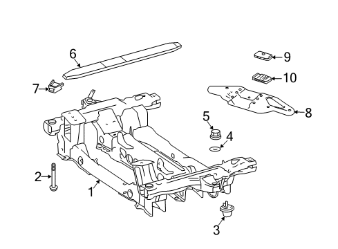 2014 Mercedes-Benz Sprinter 2500 Suspension Mounting - Front Diagram