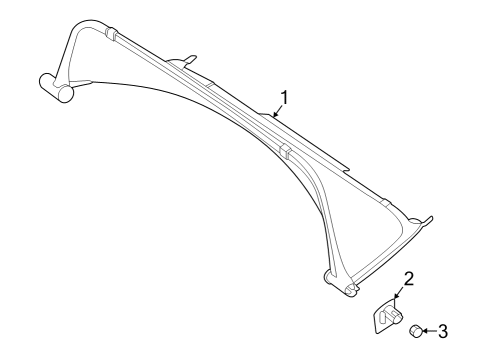2023 Mercedes-Benz SL43 AMG Air Deflector - Top