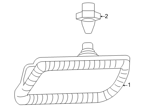 2002 Mercedes-Benz SLK230 Side Marker Lamps Diagram