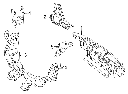 2012 Mercedes-Benz E350 Rear Body Diagram 2