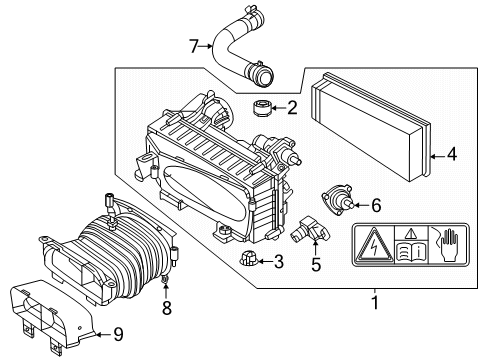 2024 Mercedes-Benz GLE580 Powertrain Control Diagram