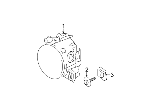 2010 Mercedes-Benz E550 Daytime Running Lamp Components Diagram 3