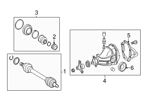 2013 Mercedes-Benz GLK350 Axle & Differential - Rear
