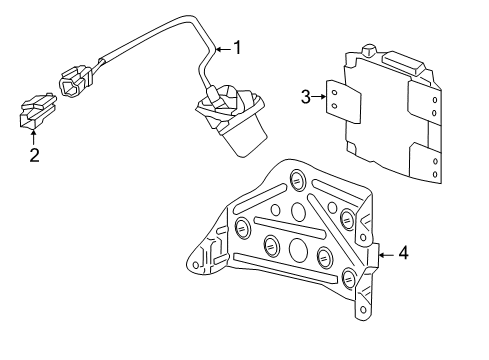 2017 Mercedes-Benz CLS400 Parking Aid Diagram