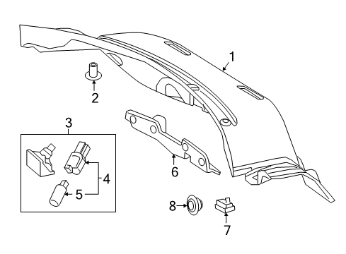 2018 Mercedes-Benz C43 AMG Interior Trim - Trunk Diagram