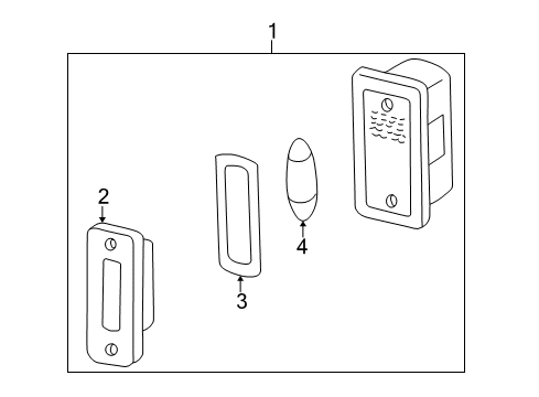 2004 Mercedes-Benz G55 AMG Bulbs Diagram