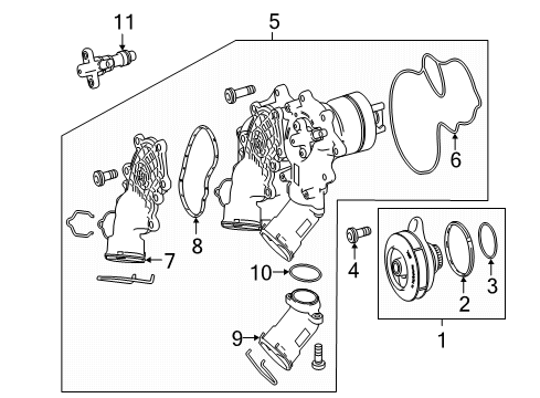 2017 Mercedes-Benz C63 AMG Water Pump Diagram