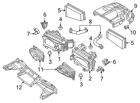 2018 Mercedes-Benz E63 AMG S Filters Diagram