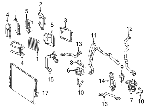 2017 Mercedes-Benz C63 AMG Intercooler Diagram