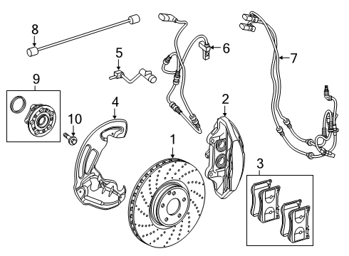 2018 Mercedes-Benz S560 Anti-Lock Brakes Diagram 4