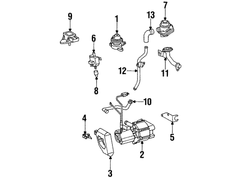 1996 Mercedes-Benz S320 A.I.R. System Diagram