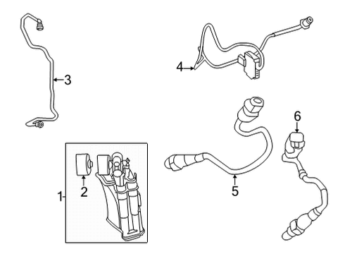 2023 Mercedes-Benz C300 Vapor Canister Diagram