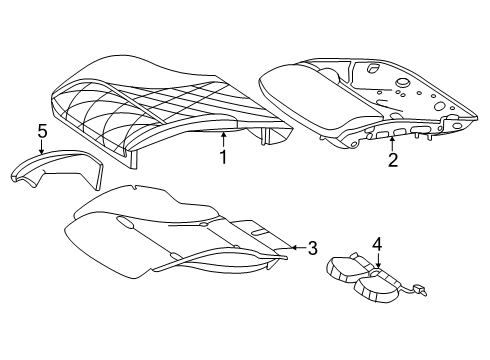 2024 Mercedes-Benz AMG GT 55 Driver Seat Components