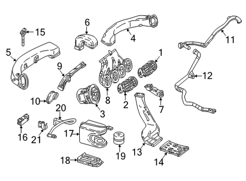 2024 Mercedes-Benz AMG GT 43 Ducts Diagram