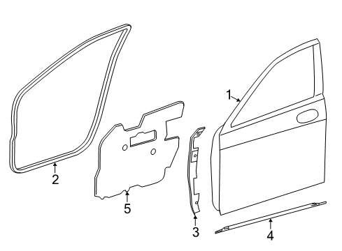 2015 Mercedes-Benz S550 Door & Components Diagram 2