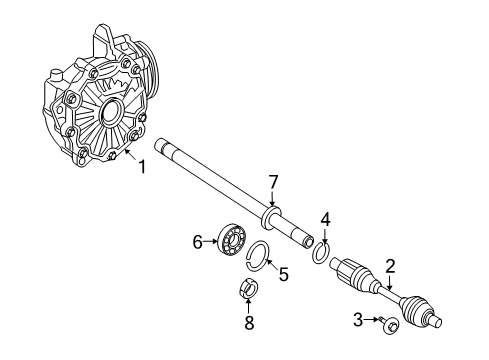 2010 Mercedes-Benz E550 Front Axle & Carrier Diagram