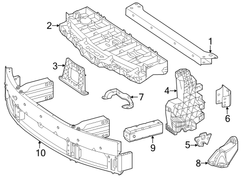 2025 Mercedes-Benz EQS 450 SUV Radiator Support
