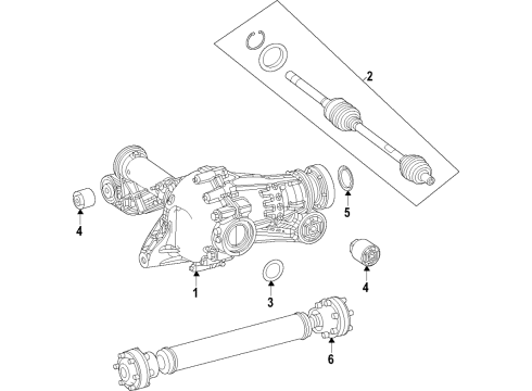 2021 Mercedes-Benz GLE53 AMG SUV Differential - Front