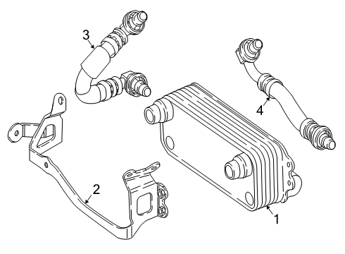 2018 Mercedes-Benz GLC63 AMG Trans Oil Cooler
