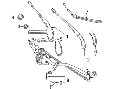 2021 Mercedes-Benz E350 Wipers Diagram