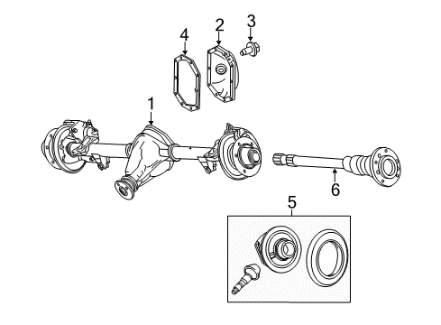 2012 Mercedes-Benz Sprinter 2500 Axle & Differential - Rear Diagram