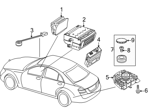 2012 Mercedes-Benz S400 Switches Diagram