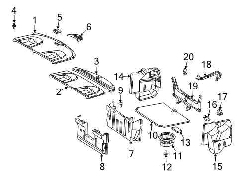 2001 Mercedes-Benz E320 Interior Trim - Rear Body