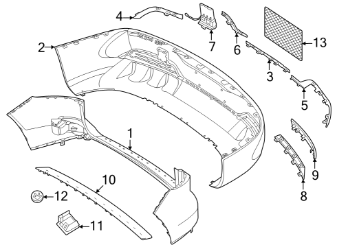 2023 Mercedes-Benz EQB 250+ Bumper & Components - Rear
