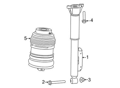 2022 Mercedes-Benz EQS AMG Shocks & Components Diagram