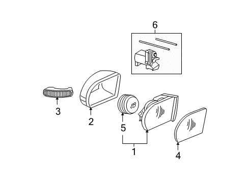 2004 Mercedes-Benz C240 Mirrors