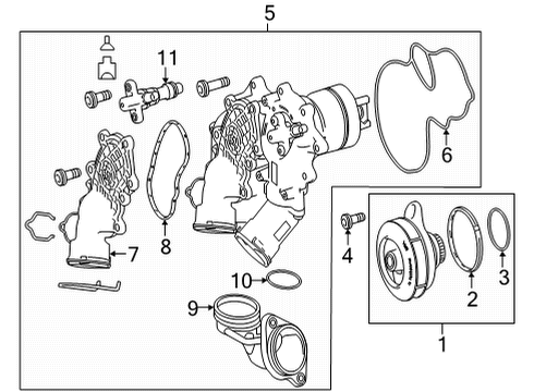 2025 Mercedes-Benz GLS580 Water Pump