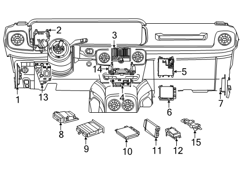 2025 Mercedes-Benz G63 AMG CONTROL UNIT, COMPLETE Diagram for 167-900-60-35