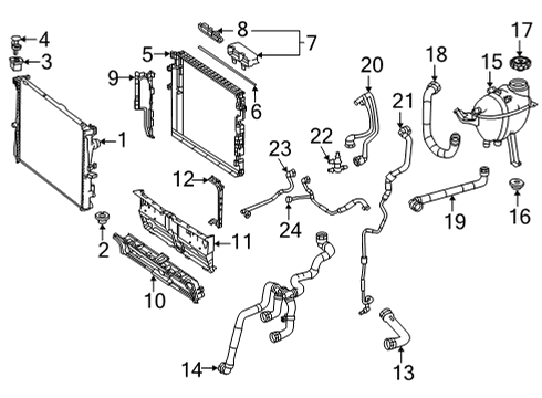 2025 Mercedes-Benz GLE53 AMG Radiator & Components