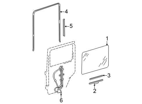 2002 Mercedes-Benz G500 Rear Door Diagram 2