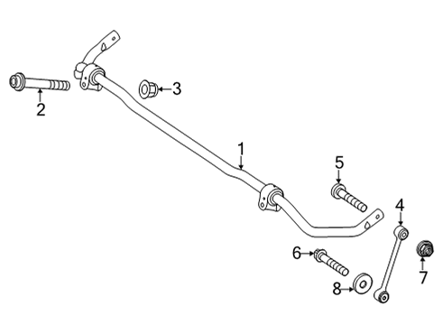 2024 Mercedes-Benz AMG GT 43 Stabilizer Bar & Components